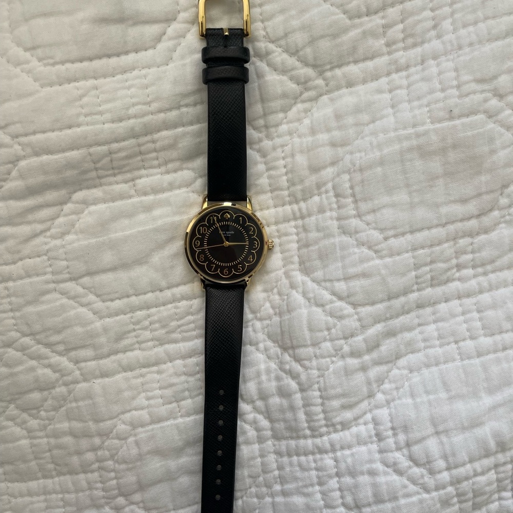 Black Scalloped Kate Spade Watch